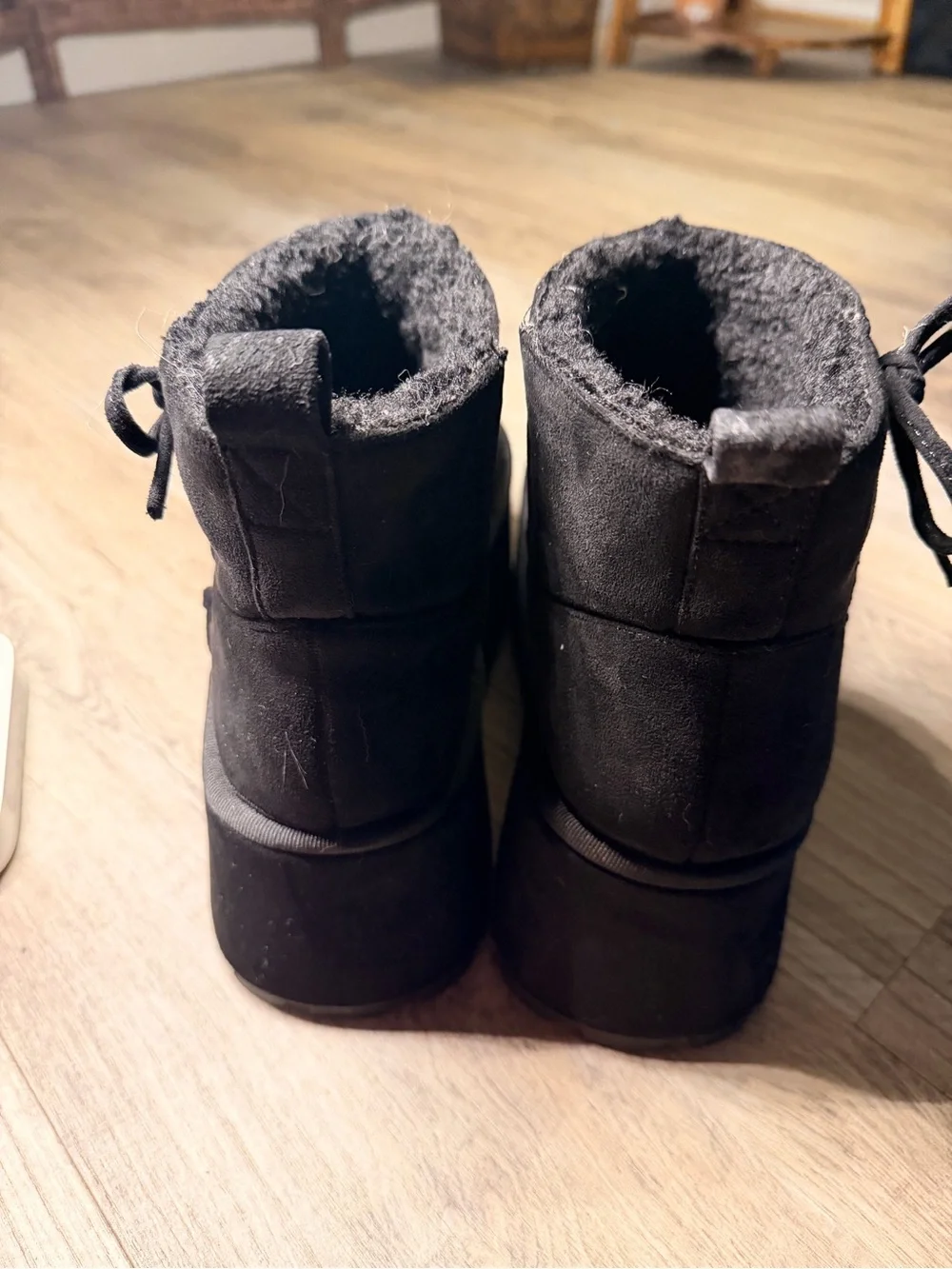 Dolls Kill x Sugar Thrillz suede lace up booties - Picture 3 of 4